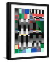 Glitch Abstract Artwork 01-Little Dean-Framed Photographic Print