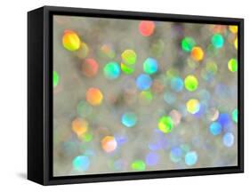 Glitter Bokeh IV-Monika Burkhart-Framed Stretched Canvas