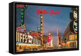 Glitter Gulch, Las Vegas, Nevada-null-Framed Stretched Canvas