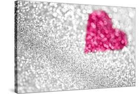 Glitter Heart Background-Stephanie Zieber-Stretched Canvas