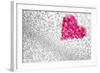 Glitter Heart Background-Stephanie Zieber-Framed Photographic Print