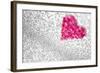 Glitter Heart Background-Stephanie Zieber-Framed Photographic Print