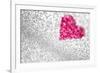 Glitter Heart Background-Stephanie Zieber-Framed Photographic Print