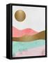 Glitter Landscape 1-Kim Allen-Framed Stretched Canvas