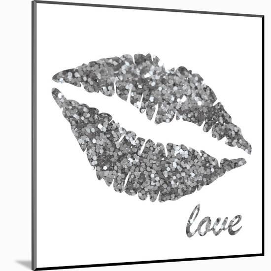 Glitter Lips Sq II-N. Harbick-Mounted Art Print