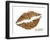 Glitter Lips-N. Harbick-Framed Art Print