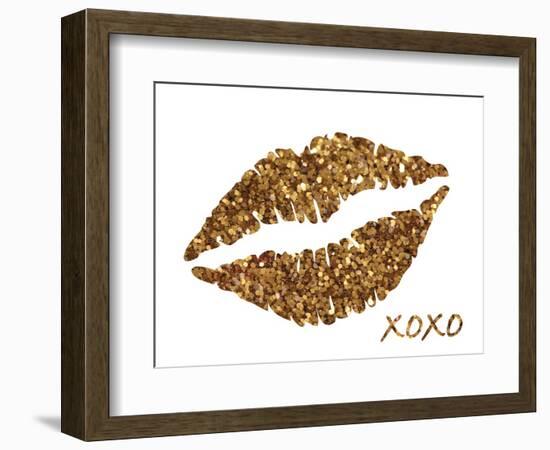 Glitter Lips-N. Harbick-Framed Art Print