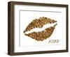 Glitter Lips-N. Harbick-Framed Art Print