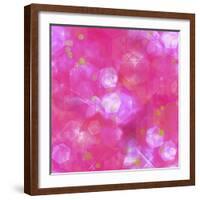 Glitter Love Pink Pattern-Tina Lavoie-Framed Giclee Print