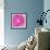 Glitter Love Pink Pattern-Tina Lavoie-Framed Giclee Print displayed on a wall