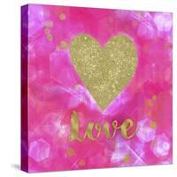 Glitter Love Pink-Tina Lavoie-Stretched Canvas