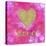 Glitter Love Pink-Tina Lavoie-Stretched Canvas