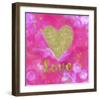 Glitter Love Pink-Tina Lavoie-Framed Giclee Print