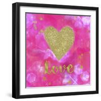 Glitter Love Pink-Tina Lavoie-Framed Giclee Print