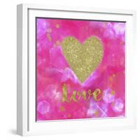 Glitter Love Pink-Tina Lavoie-Framed Giclee Print