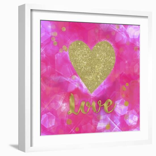 Glitter Love Pink-Tina Lavoie-Framed Giclee Print