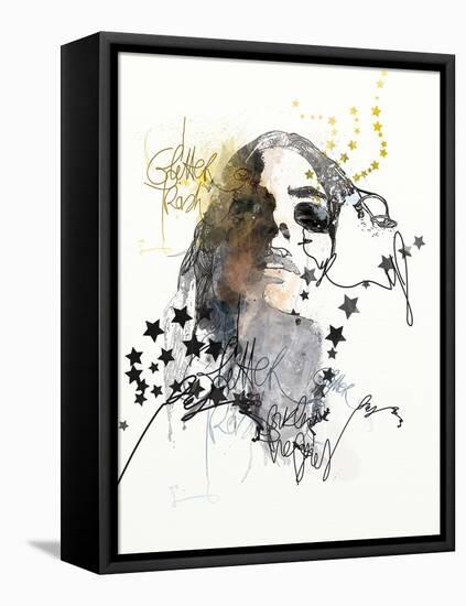 Glitter Trash-Mydeadpony-Framed Stretched Canvas