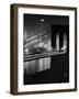 Glittering Night View of the Brooklyn Bridge Spanning the Glassy Waters of the East River-Andreas Feininger-Framed Photographic Print