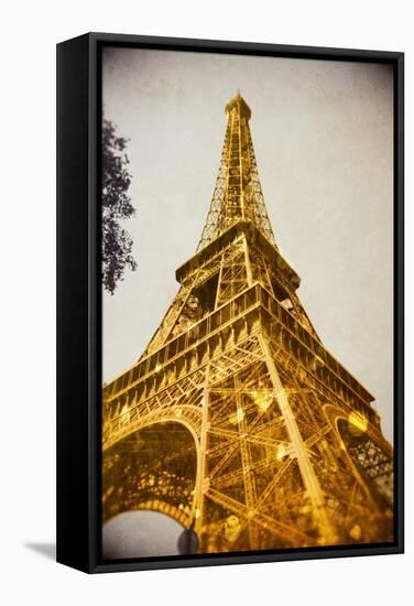 Glittery Paris-Emily Navas-Framed Stretched Canvas