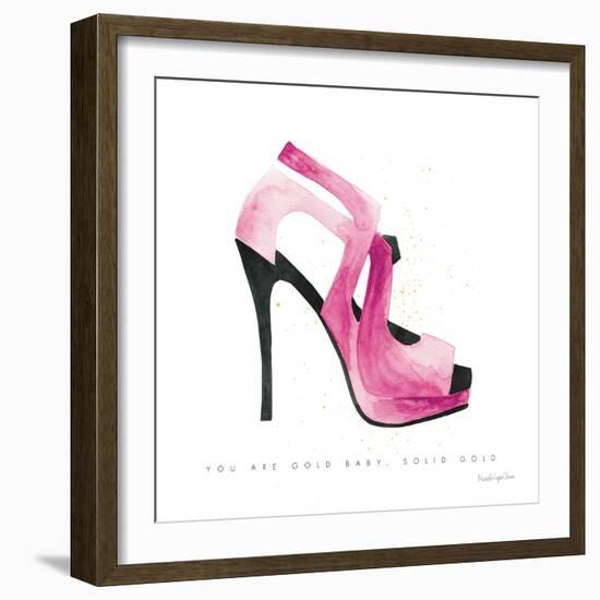 Glitz and Glam VII Pink-Mercedes Lopez Charro-Framed Art Print