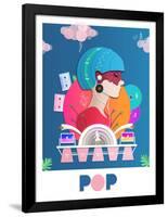 Glitzy Pop-null-Framed Poster