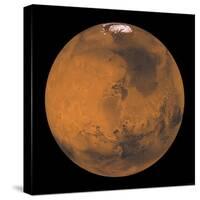 Global Color View of Mars-Stocktrek Images-Stretched Canvas