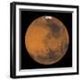 Global Color View of Mars-Stocktrek Images-Framed Photographic Print