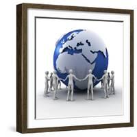 Global Communication-PASIEKA-Framed Premium Photographic Print