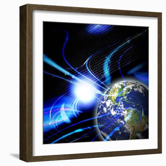 Global Communication-arenacreative-Framed Photographic Print