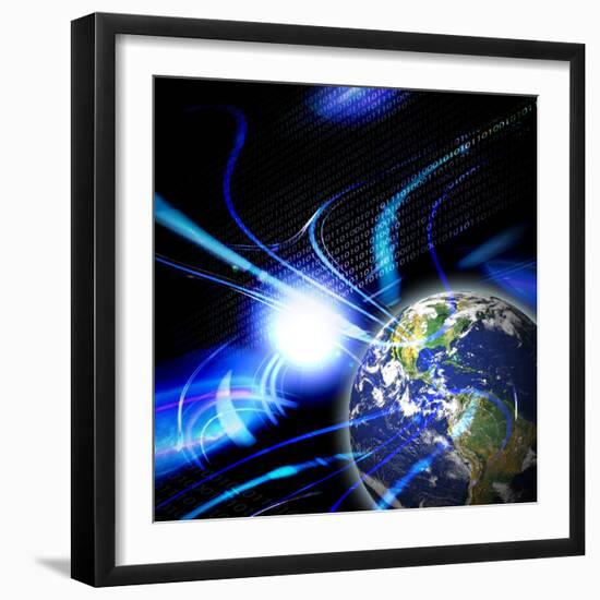 Global Communication-arenacreative-Framed Photographic Print