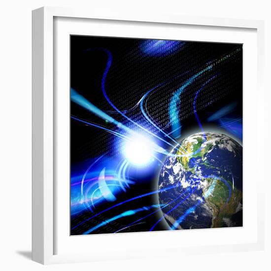 Global Communication-arenacreative-Framed Photographic Print