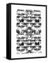 Global Influence 1 B&W-Bella Dos Santos-Framed Stretched Canvas