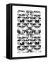 Global Influence 1 B&W-Bella Dos Santos-Framed Stretched Canvas