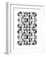 Global Influence 2 B&W-Bella Dos Santos-Framed Art Print