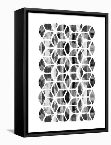 Global Influence 2 B&W-Bella Dos Santos-Framed Stretched Canvas