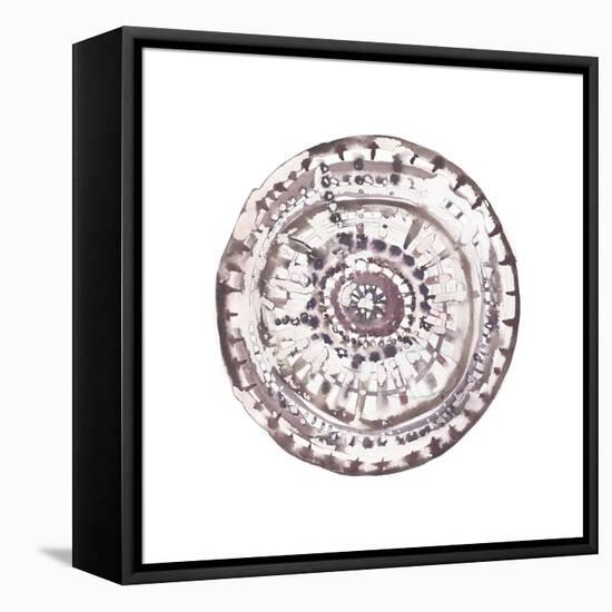 Global Mandala 2-Lora Gold-Framed Stretched Canvas