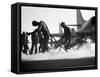 Global Navy Air Operations on Carrier Independence-John Dominis-Framed Stretched Canvas