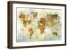 Global Patterned Map-Ken Roko-Framed Premium Giclee Print