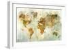 Global Patterned Map-Ken Roko-Framed Premium Giclee Print