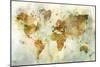 Global Patterned Map-Ken Roko-Mounted Art Print