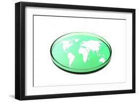 Global Research, Conceptual Image-Victor De Schwanberg-Framed Premium Photographic Print