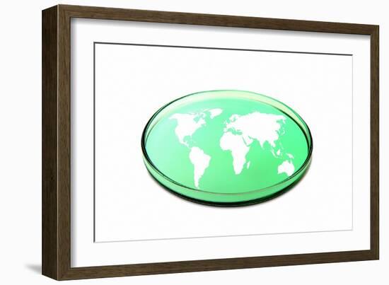 Global Research, Conceptual Image-Victor De Schwanberg-Framed Photographic Print