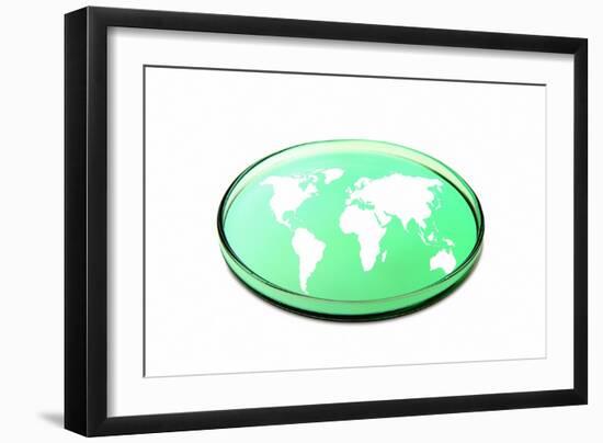Global Research, Conceptual Image-Victor De Schwanberg-Framed Photographic Print