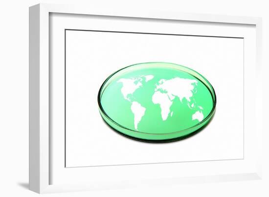 Global Research, Conceptual Image-Victor De Schwanberg-Framed Photographic Print