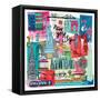 Global Travel I-Farida Zaman-Framed Stretched Canvas