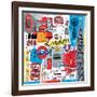 Global Travel III-Farida Zaman-Framed Art Print