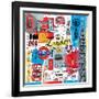 Global Travel III-Farida Zaman-Framed Art Print