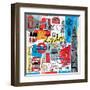 Global Travel III-Farida Zaman-Framed Art Print