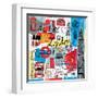 Global Travel III-Farida Zaman-Framed Art Print