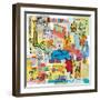 Global Travel IX-Farida Zaman-Framed Art Print